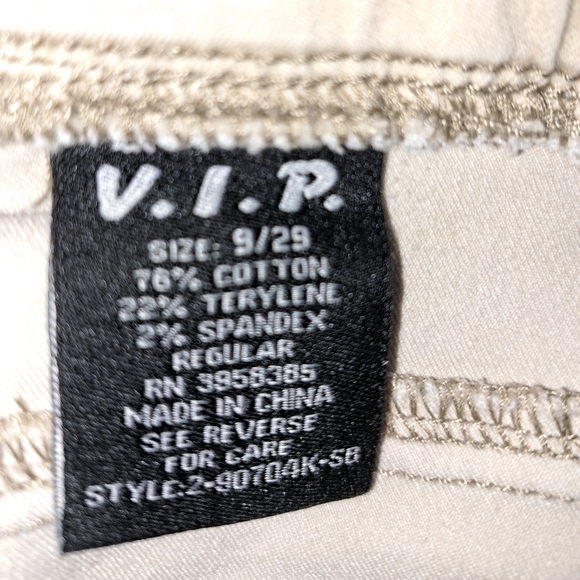 VIP Women's Beige Cargo Pants Size 9/29 - Picture 9 of 10